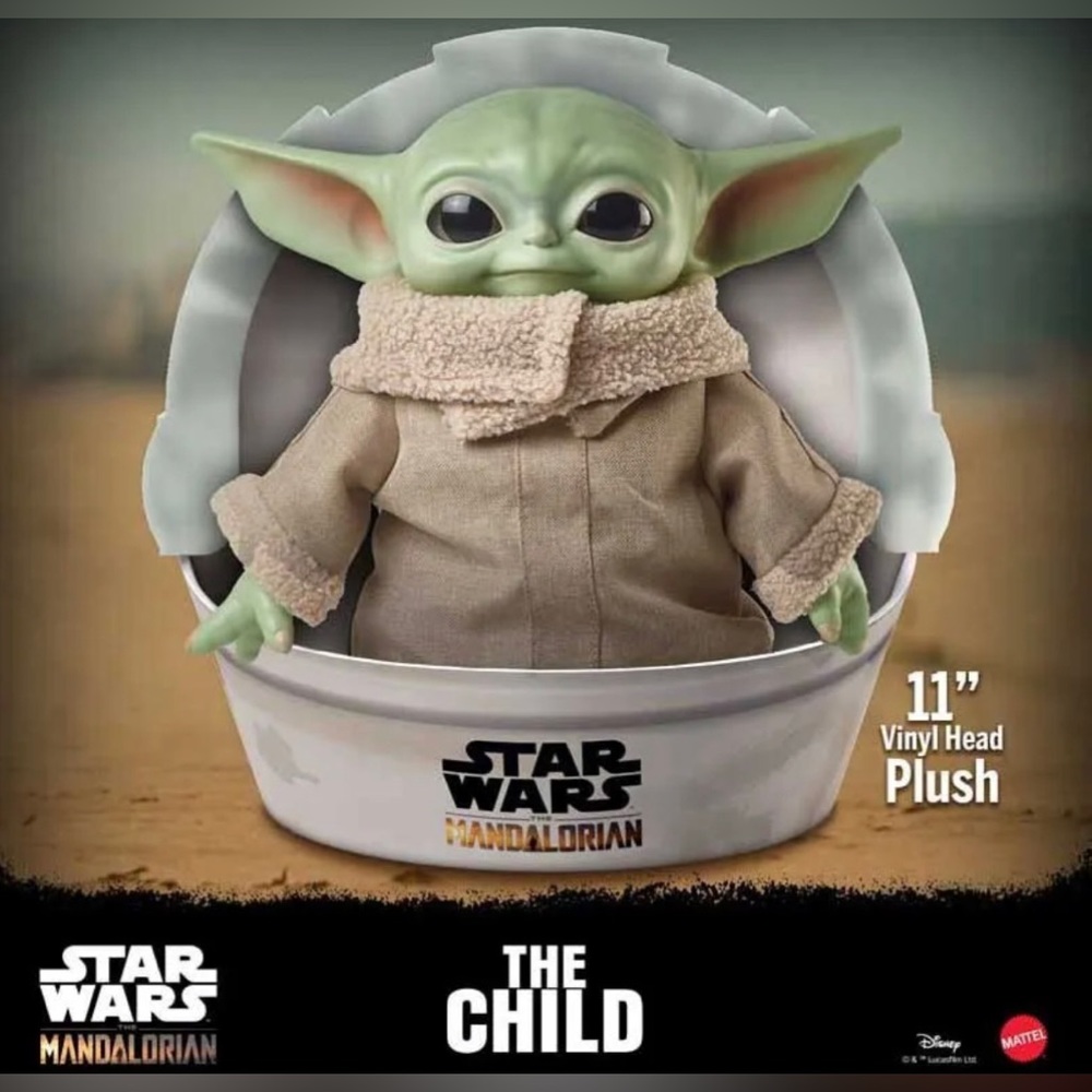 Star Wars Baby Yoda The Child The Mandalorian 11-Inch Plush Toy Figure